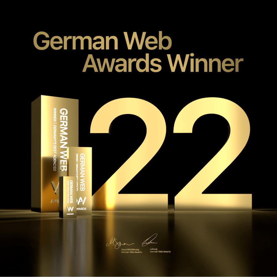 fivecode GmbH ist German Web Awards 2022 Winner