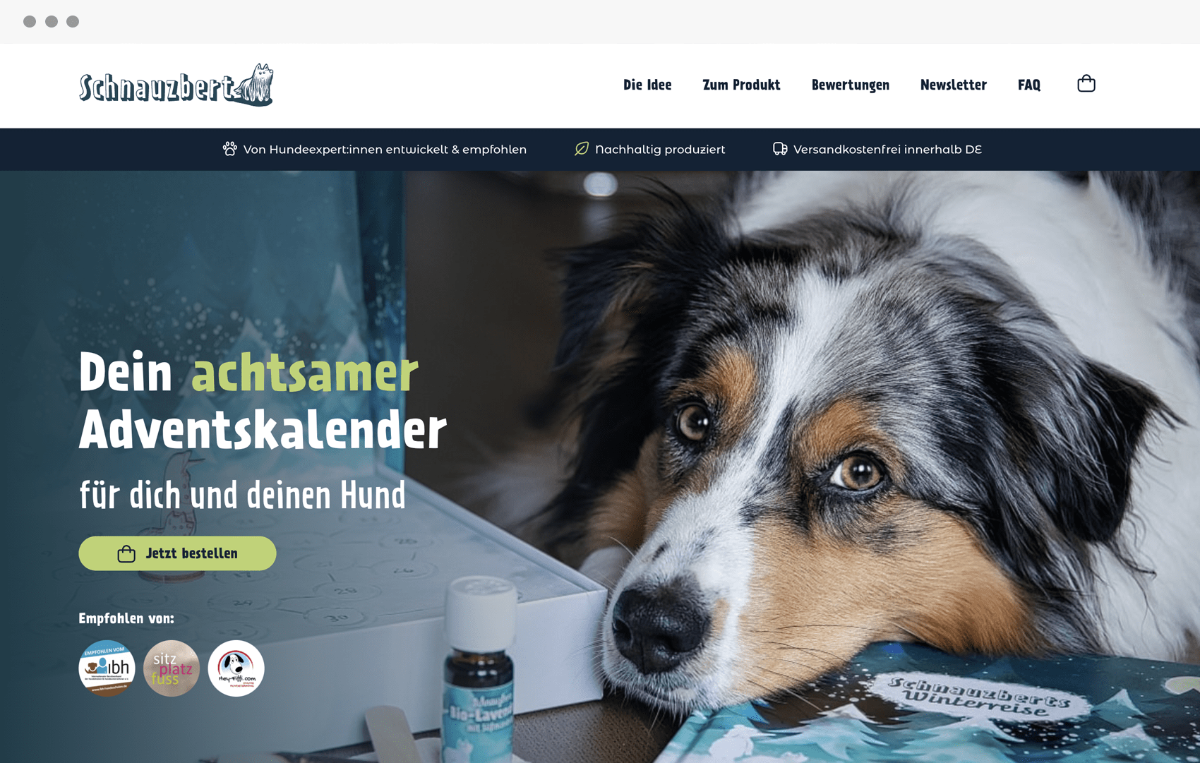 Schnauzbert Einblick in Webshop